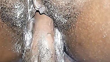 Ebony mature stepmom gets a rough BBC quickie before work from stepson