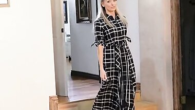 Perv Mom - Petite Busty Step Mom Helps Her Step Son Release The Sexual Tension And Swallows His Cum