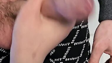 Teacher tries to play with virgin student's cock, but he is too shy