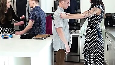 Mom Swap - Sexy Milf Sluts Caught Their Stepsons Watching Porn And Pound Them Hardcore
