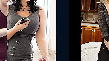 Tied Up And Blindfolded Milf Syren De Mer Sucks Stepson's Cock