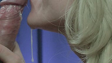 He couldn't resist my warm tongue, I licked him to the end