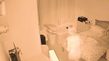 Mom sneaks into step son room wants his cock watches him