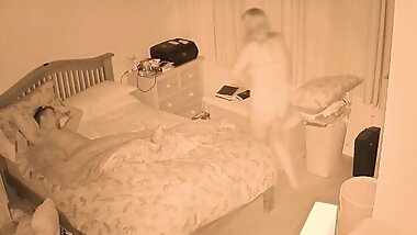 Mom horny at night husband away sneaks into step son room