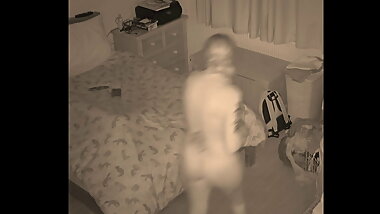 Stepmom sneaks into the stepson's bed during the night
