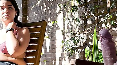 My stepson takes his dick out while I play Candy Crush