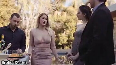 Stepmom and sister get stepson&rsquo;s fucking creampie