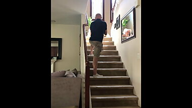 Hot MILF Stepmom Stuck And Fucked Under Table By Stepson