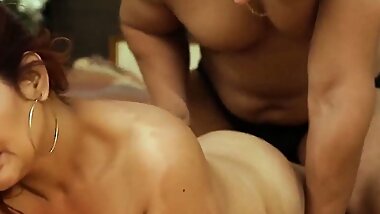 Indian plump mom with her step sons friend