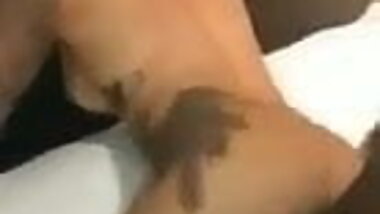 Fingering big tits girl