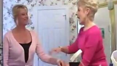 Two Mommys give their Student some extra lessons